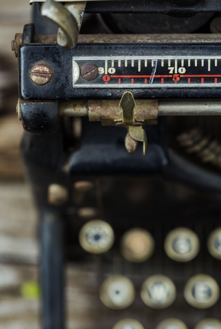 Close up of a Typewriter